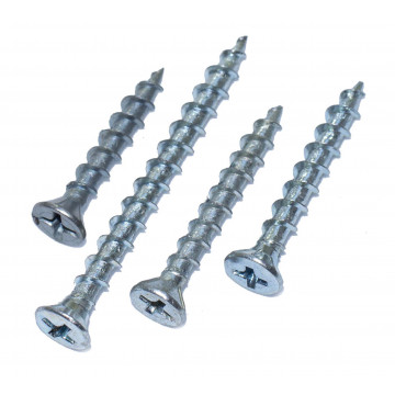 Саморез по ПВХ с потайной головкой (острый) | Сталь